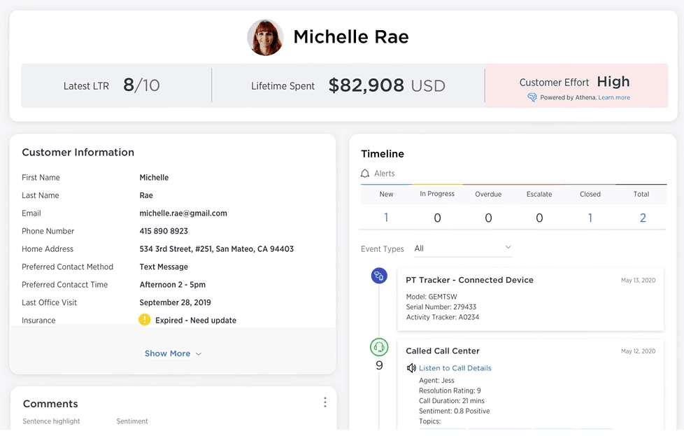 call center profile video screenshot