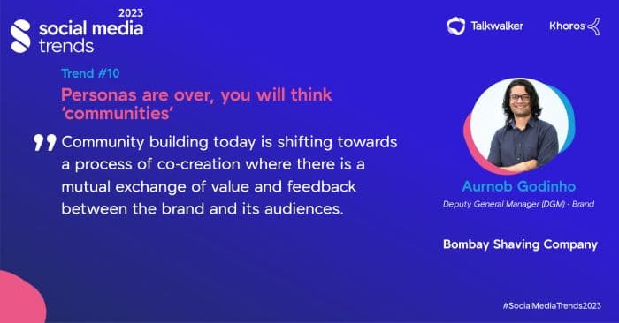 Social media trends - Communities will trump personas