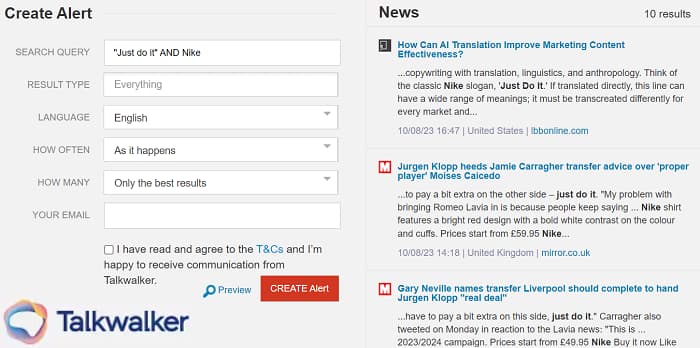 Monitor brand names, logos, taglines and more as part of your social media crisis management