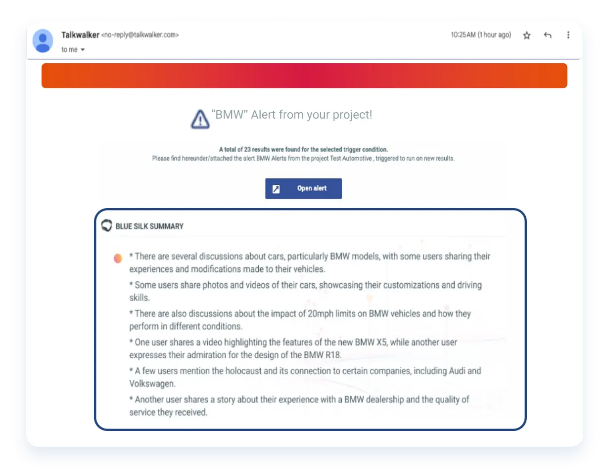 Next generation social listening AI - Automated daily digests