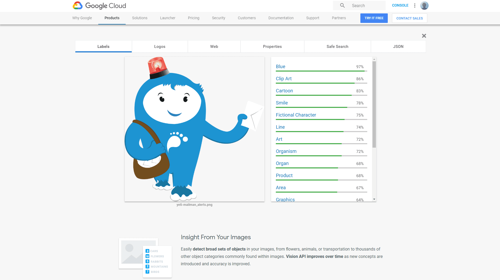 Image Content Analysis - Google Cloud