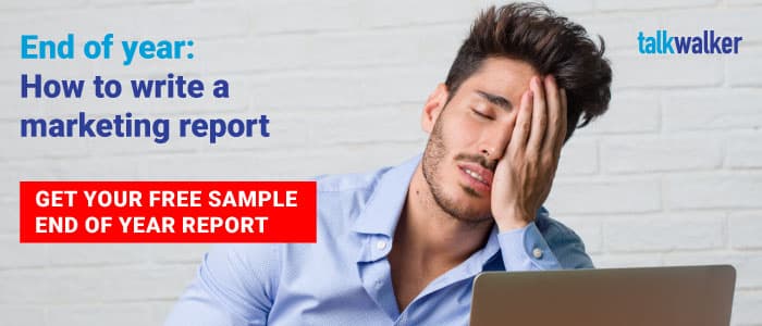 End of year marketing report CTA