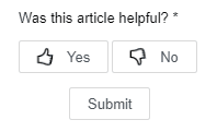 Task completion survey - was this article helpful - yes or no - customer experience metric