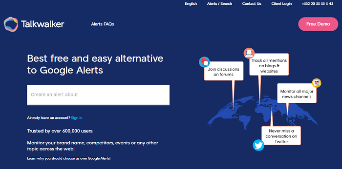 Talkwalker Alerts pr crisis tool