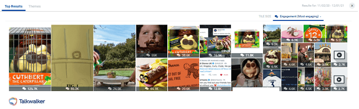 ソーシャルメディアキャンペーンで最もエンゲージメントの高いフリー・カスバート画像