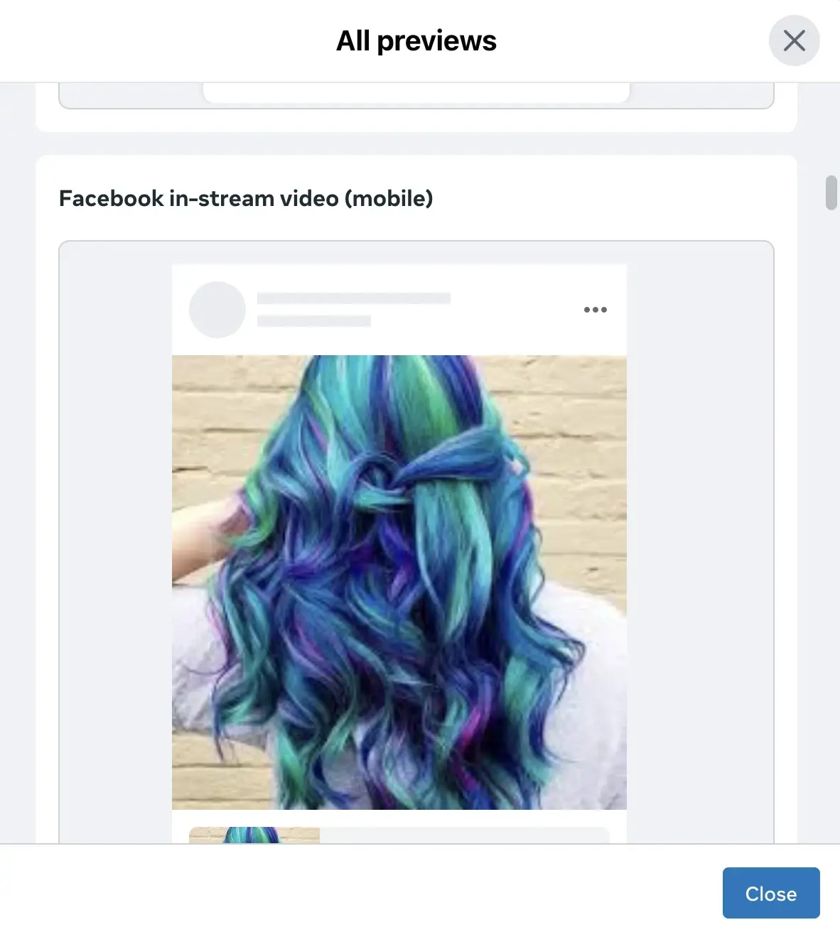 Image of woman with vibrant, colorful hair.