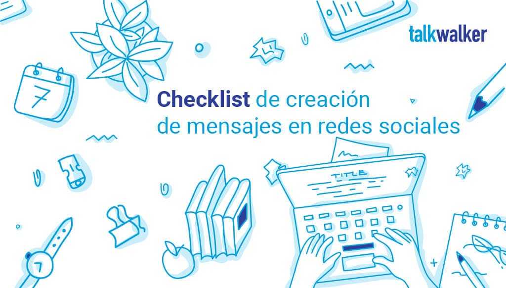 Documentos de Marketing - checklist de creación de mensajes en redes sociales - template interactivo