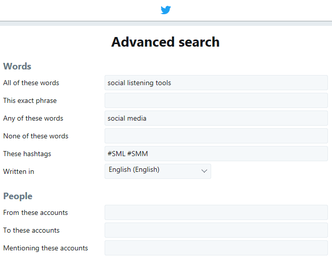 Twitter Advanced Search - fine-tune your queries