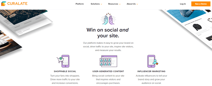 social media analytics tools - curalate