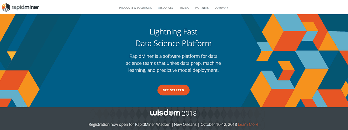 Schermata da Rapidminder