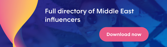 Free directory of Middle East influencers Instagram, TikTok, Twitter, YouTube, Facebook