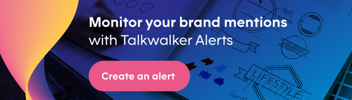 Monitor brand mentions via Talkwalker Alerts