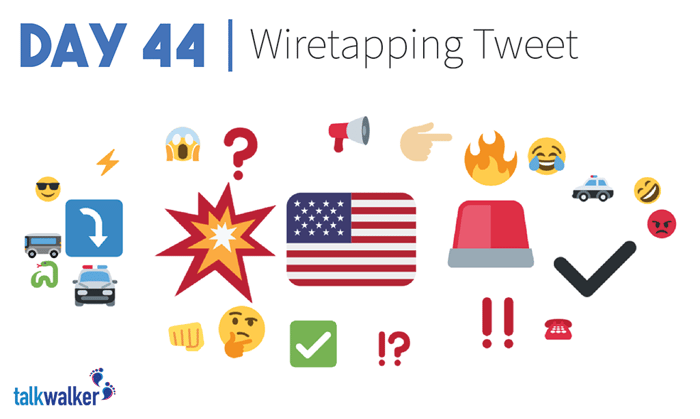 Wiretapping tweet top emoji