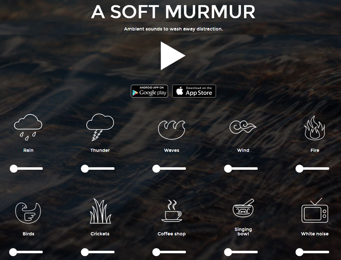 Soft Murmur website - PR Tools guide