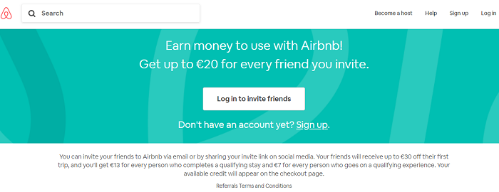 Marketing to Millennials - Airbnb referral program