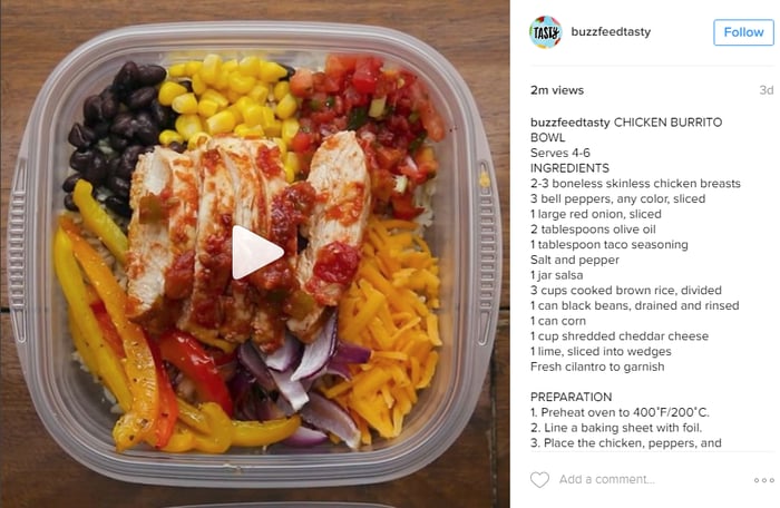 Buzfeed Tasty Instagram analytics