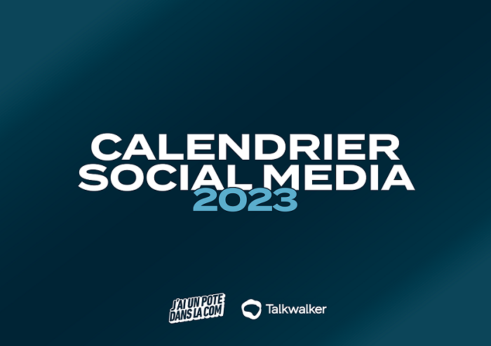 Calendrier social media 2023