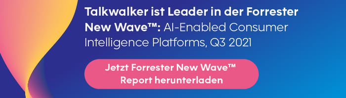 The Forrester New Wave™: AI-Enabled Consumer Intelligence Platforms, Q3 2021 - Talkwalker führend