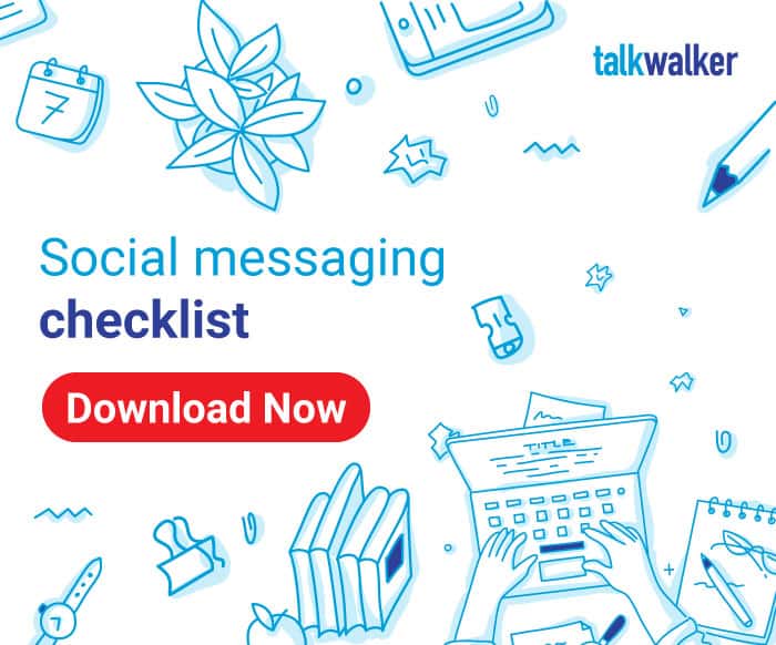 Social media messaging checklist download