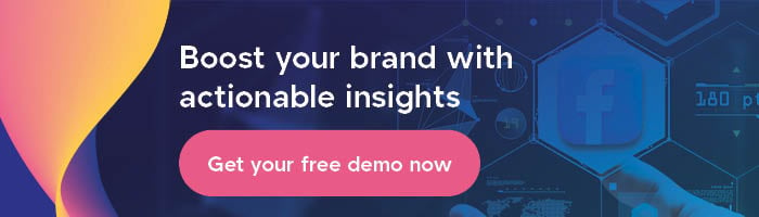 Customer analytics tools - Free demo pink button - Boost your brand with actionable insights, get your free demo now