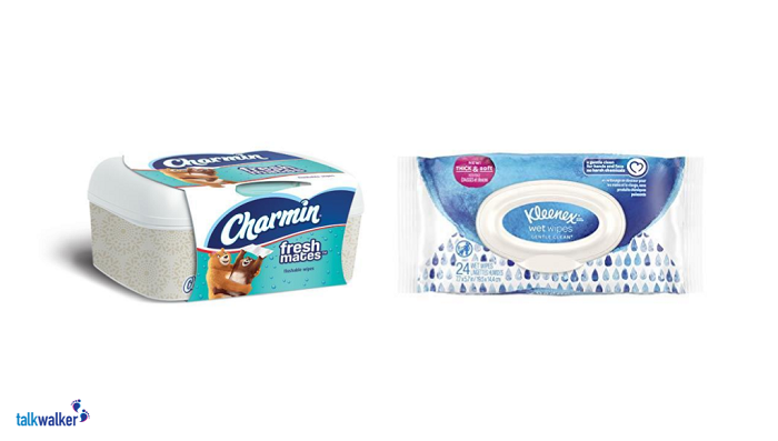 Charmin Freshmates v. Kleenex Wetwipes Brands compared