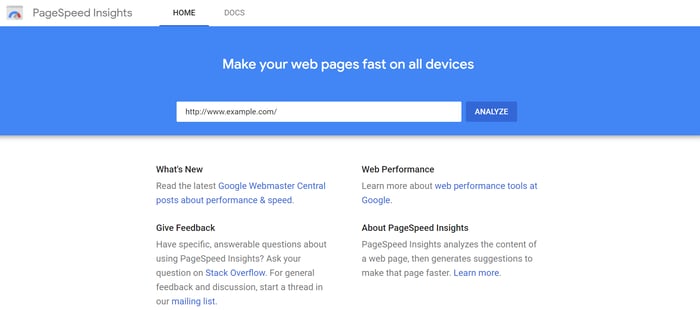Make your page faster with suggestions from PageSpeed Insights