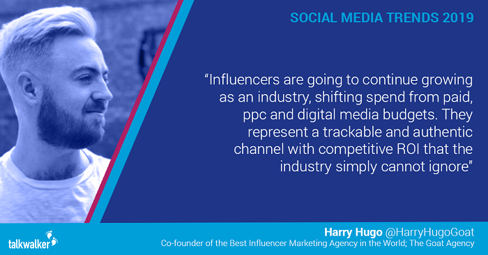 Social media trends 2019 Harry Hugo