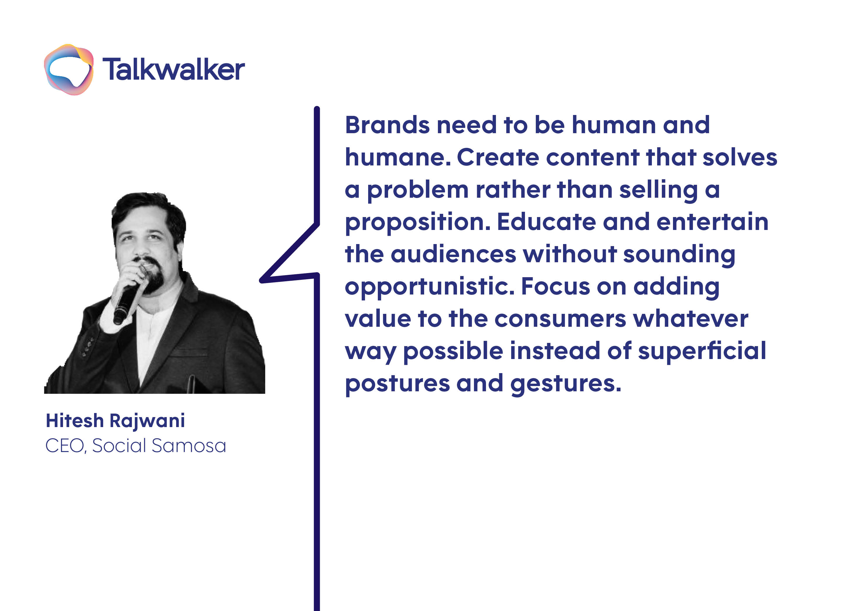 Hitesh Rajwani - CEO, Social Samosa gives marketing advice during corona