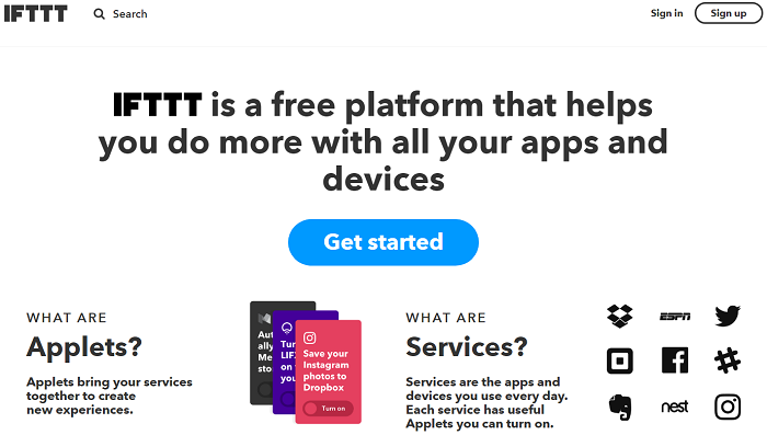 Herramienta para la gestión de reputación en línea - IFTTT