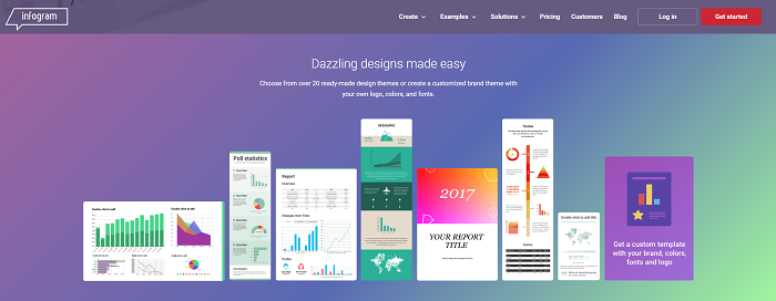 Infogram - infographic and report visualization tool