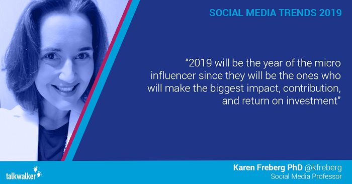 Social media trends 2019 Karen Freberg