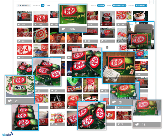 talkwalker image recognition feature KitKat