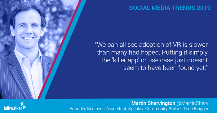 Social media trends 2019 Martin Shervington