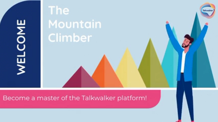 Talkwalker's customer training program - The Mountain Climber Hike - image of video