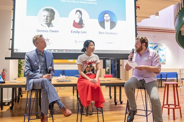Panel discussion at Talkwalker Singapore office launch