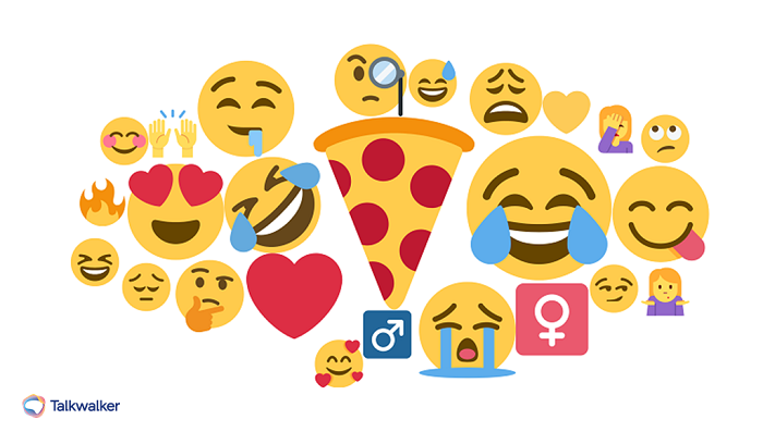 Pizza emoji cloud - Talkwalker analytics