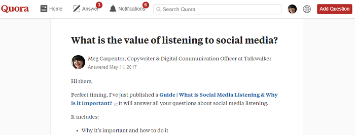 Quora - questions and answers