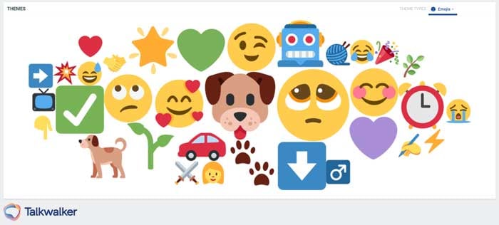 Kia: Robo Dog campaign emoji cloud