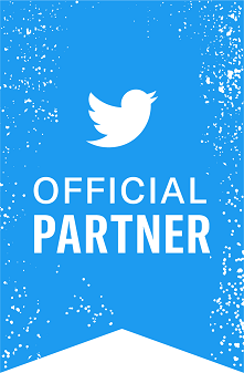Talkwalker: Official Twitter Partner badge