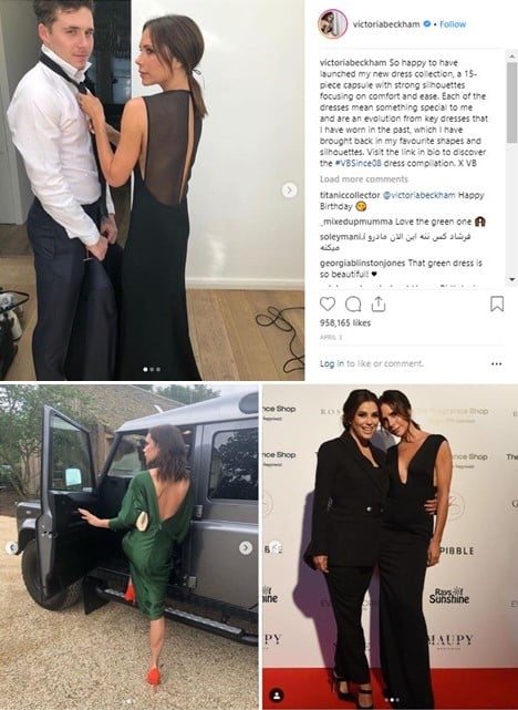 Instagram marketing strategy - Victoria Beckham engaged post