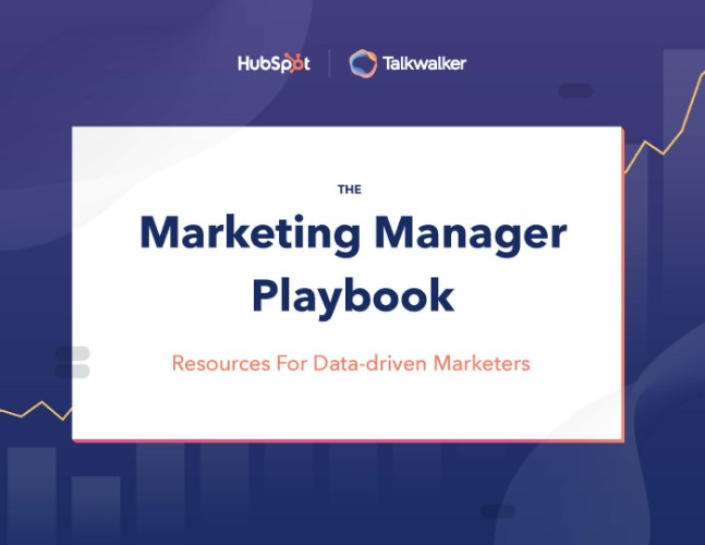 HubSpot and Talkwalker Marketing Manager Playbook cover