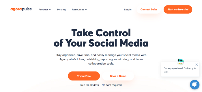 AgoraPulse - social media monitoring tools