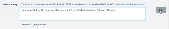 search query apple