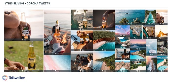 Images related to Corona's #ThisIsLiving campaign