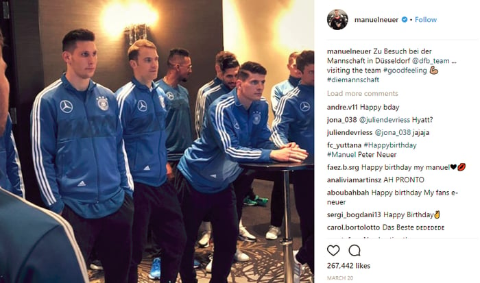 Manuel Neuers Instagram