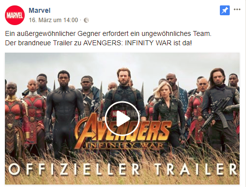 Trailer Avengers Infinity War