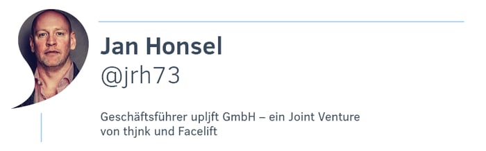 Jan Honsel, upljft GmbH