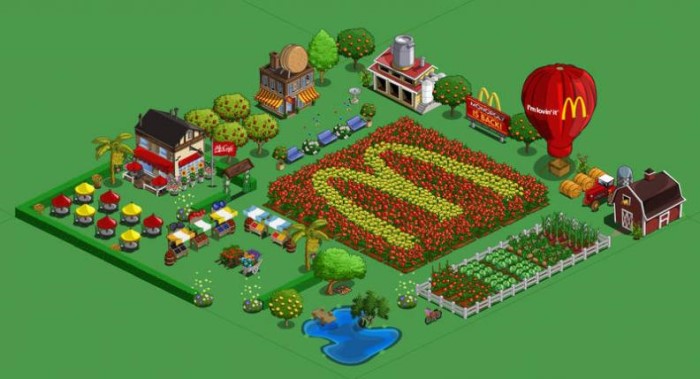 Farmville McDonalds ad integration