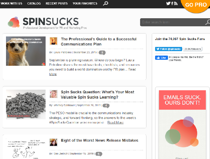 Best digital marketing blog: SpinSucks