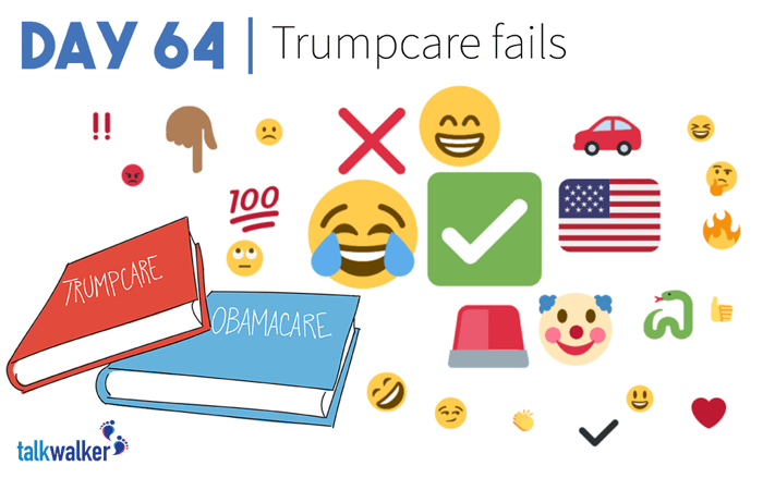 Trumpcare fails top emojis